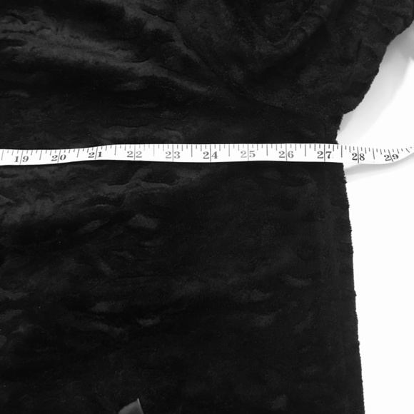 Vintage Y2K Giacca Black Reversible Jacket Coat Textured Faux Fur Vegan Leather - Picture 15 of 16